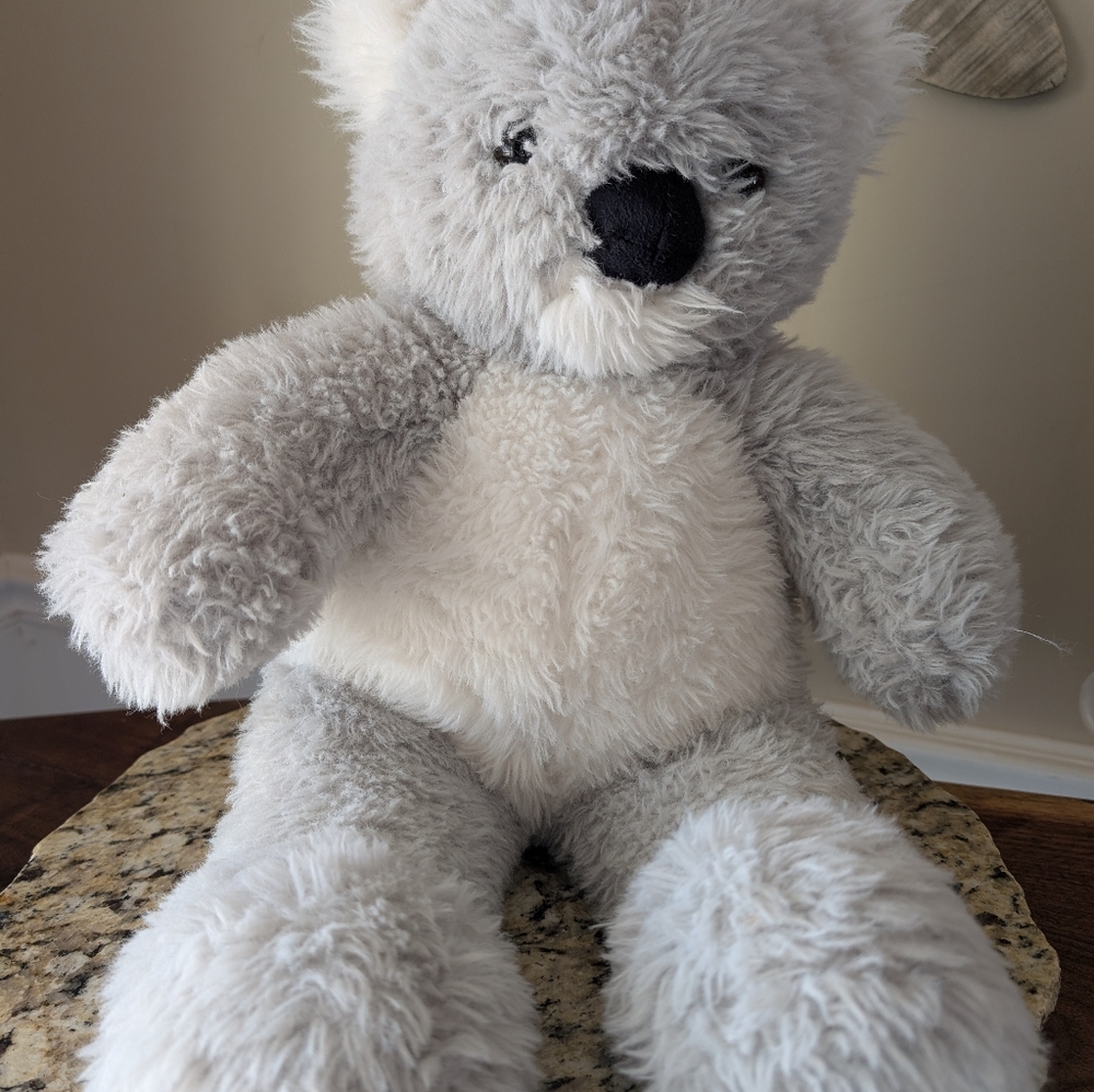 Vermont Teddy Bear Plush Grey and White Koala Bear Stuffed Animal
